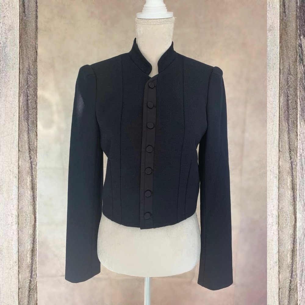 Club Monaco Textured Collarless Jacket/Blazer S10